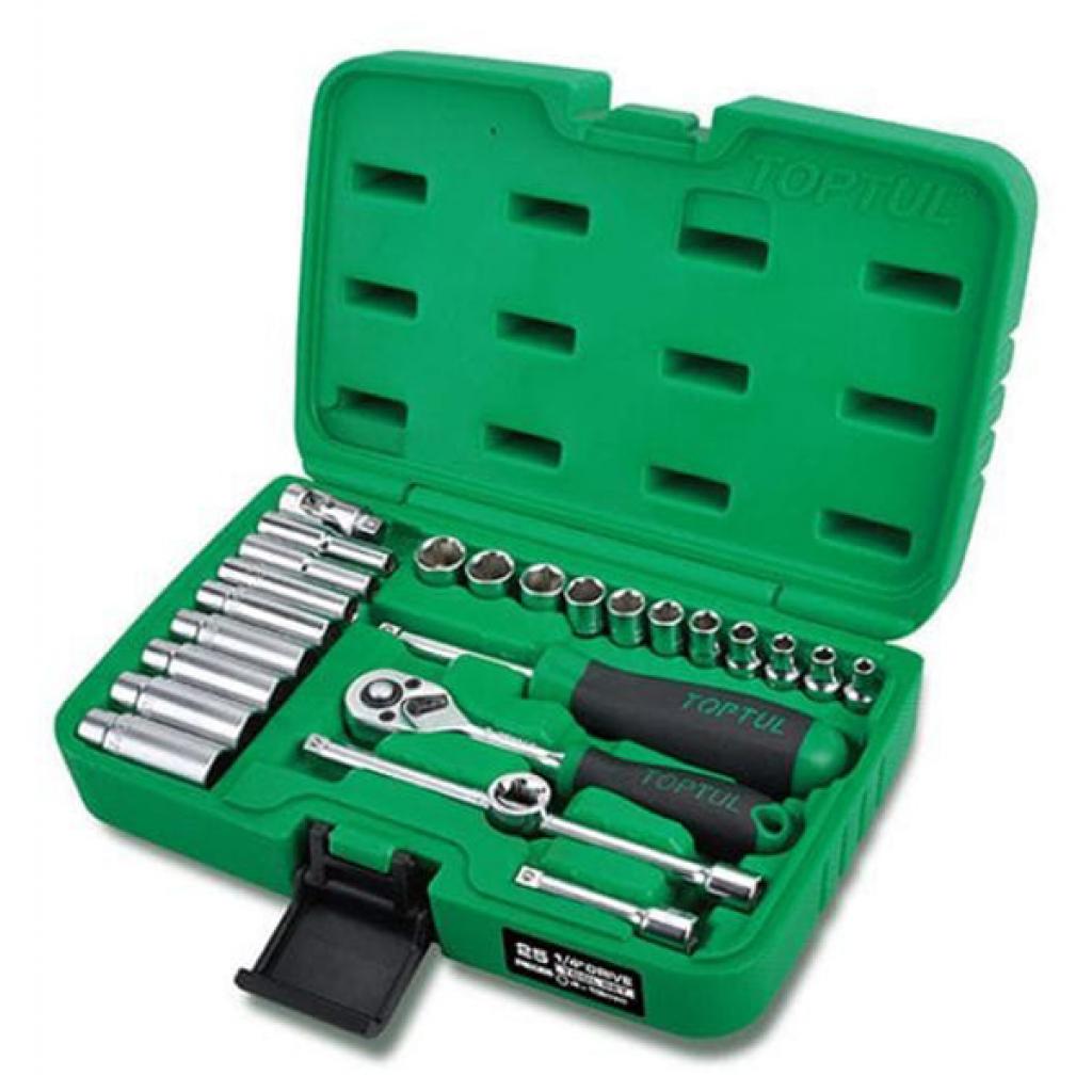 Набір інструментів Toptul в кейсі 1/4" 25од. (GCAI2501) - фото 1 Набір інструментів Toptul в кейсі 1/4" 25од. (GCAI2501) - фото 1