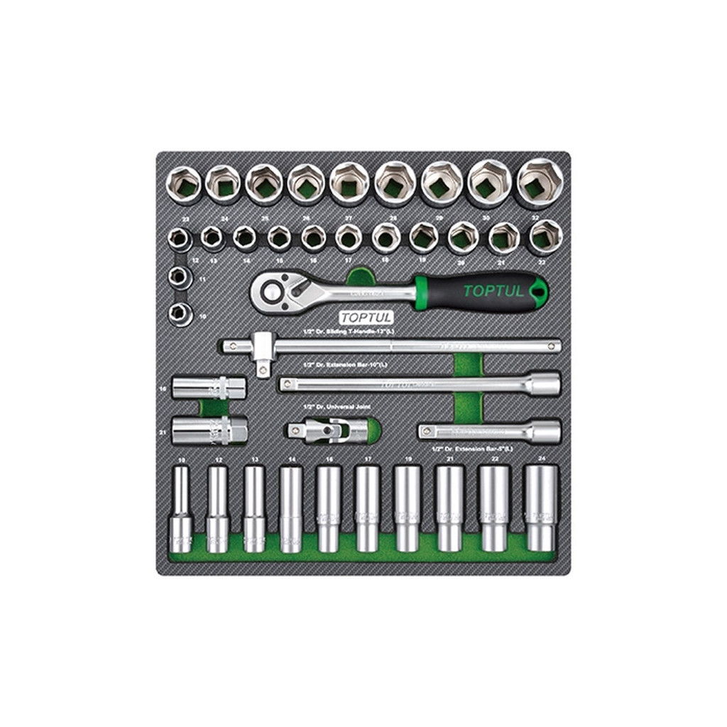 Набір інструментів Toptul 1/2" 39од. (GEC3901) - фото 1 Набір інструментів Toptul 1/2" 39од. (GEC3901) - фото 1