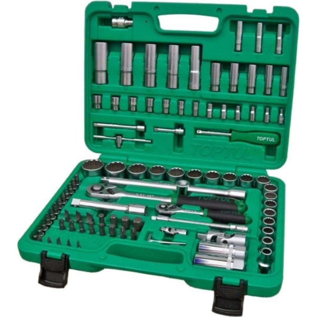 Набір інструментів Toptul для автомобіліста 1/4", 1/2" 94од. (12-гр.) (GCAI094R1) - фото 1
