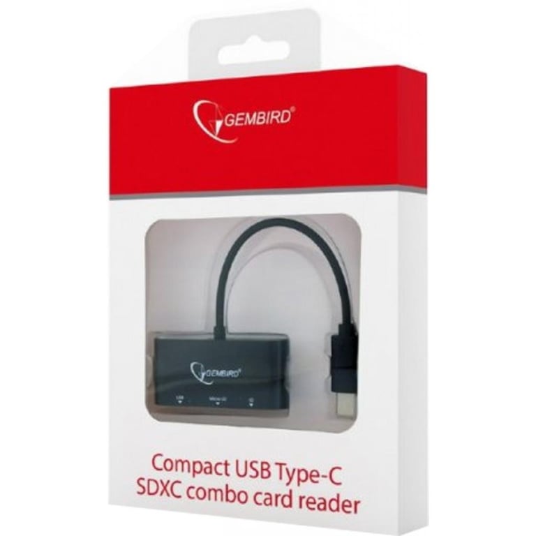 Зчитувач флеш-карт Gembird Type-C SD/TF + USB2.0 (UHB-CR3-02) - фото 2