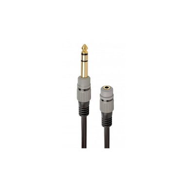 Перехідник 6.35мм M / F 3.5 мм Cablexpert (A-63M35F-0.2M) - фото 1