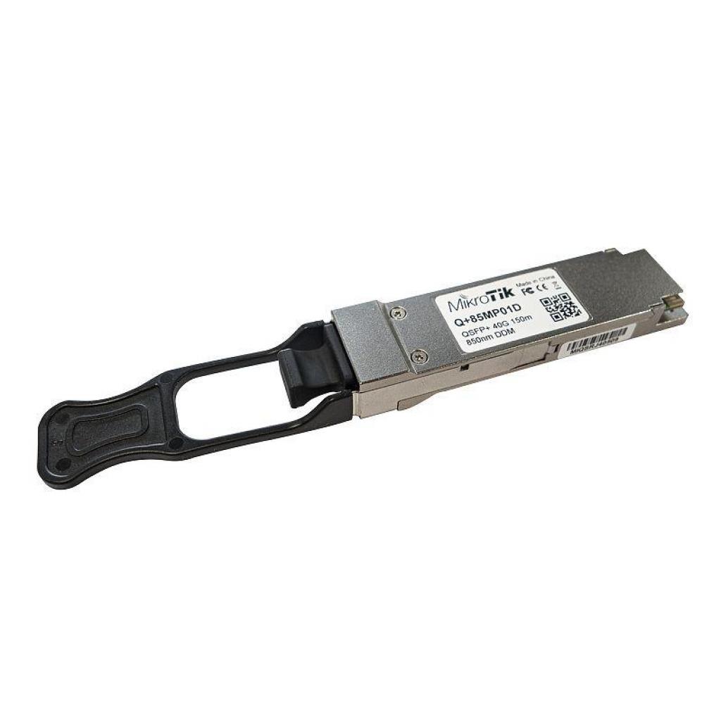 Модуль SFP Mikrotik 40Gbe QSFP+ MMF 150m (Q+85MP01D) - фото 1 Модуль SFP Mikrotik 40Gbe QSFP+ MMF 150m (Q+85MP01D) - фото 1