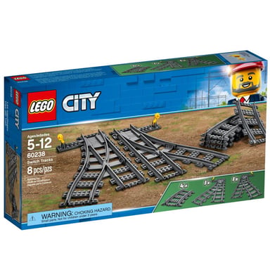 Конструктор LEGO City Залізничні стрілки 8 деталей (60238) - фото 1