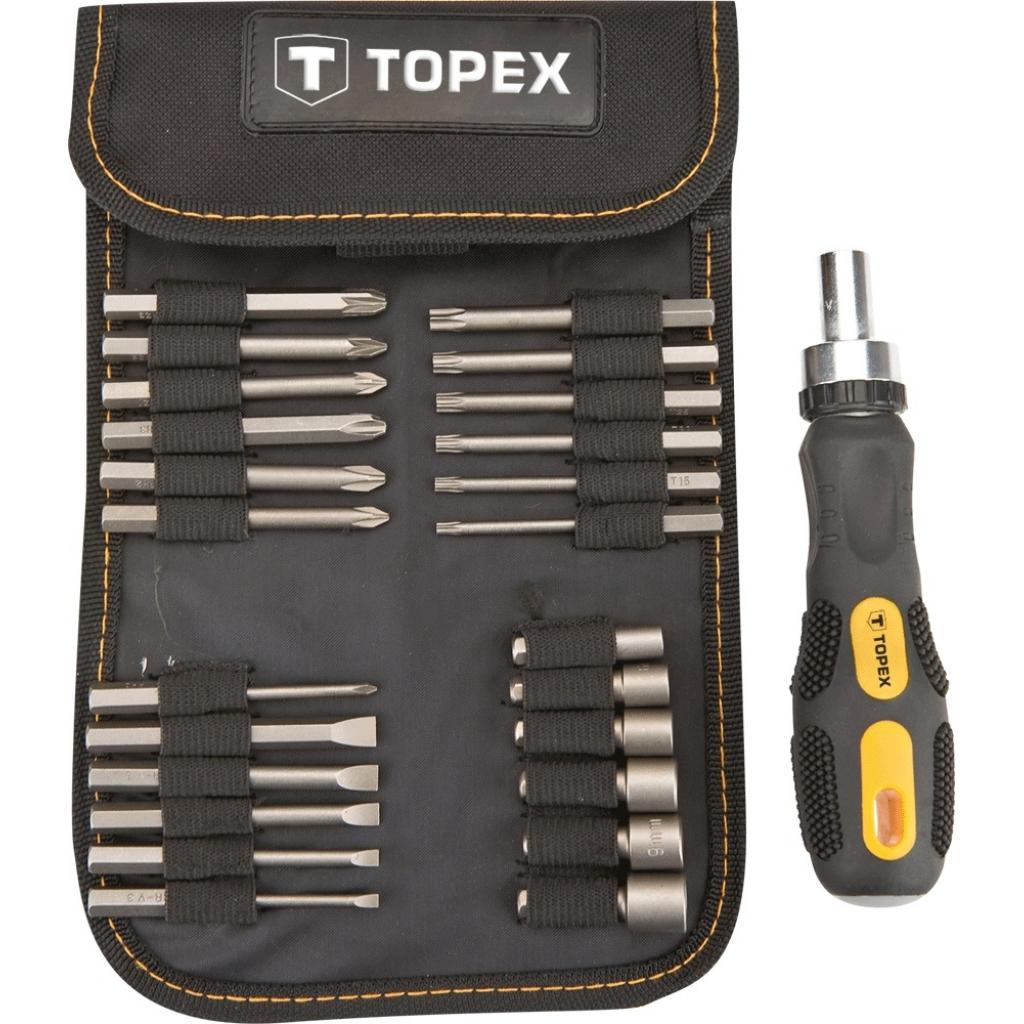 Набір біт Topex 26 шт с держателем (39D352) - фото 1 Набір біт Topex 26 шт с держателем (39D352) - фото 1