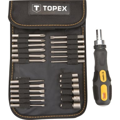 Набір біт Topex 26 шт с держателем (39D352) - фото 1