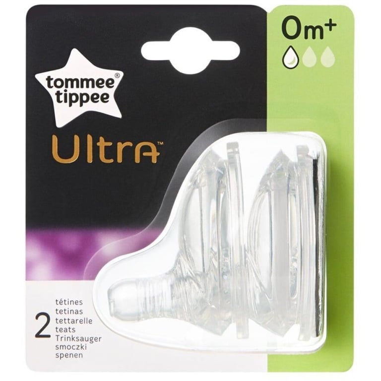 Соска Tommee Tippee ULTRA силіконова повільн. потік (2шт) (17389) - фото 2