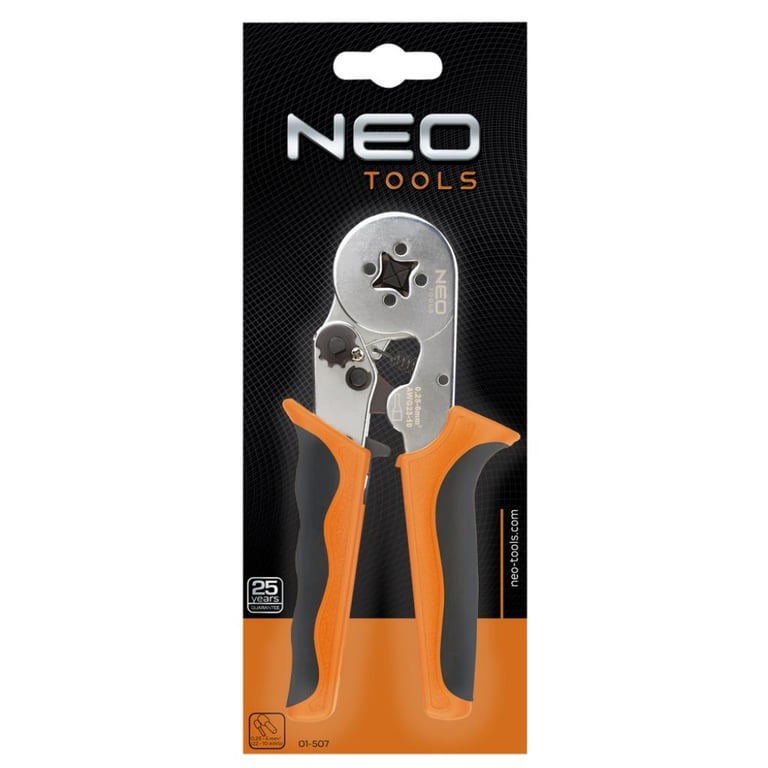 Кліщі Neo Tools для обжима втулкочных наконечников 0.25 - 6 mm2 (01-507) - фото 2