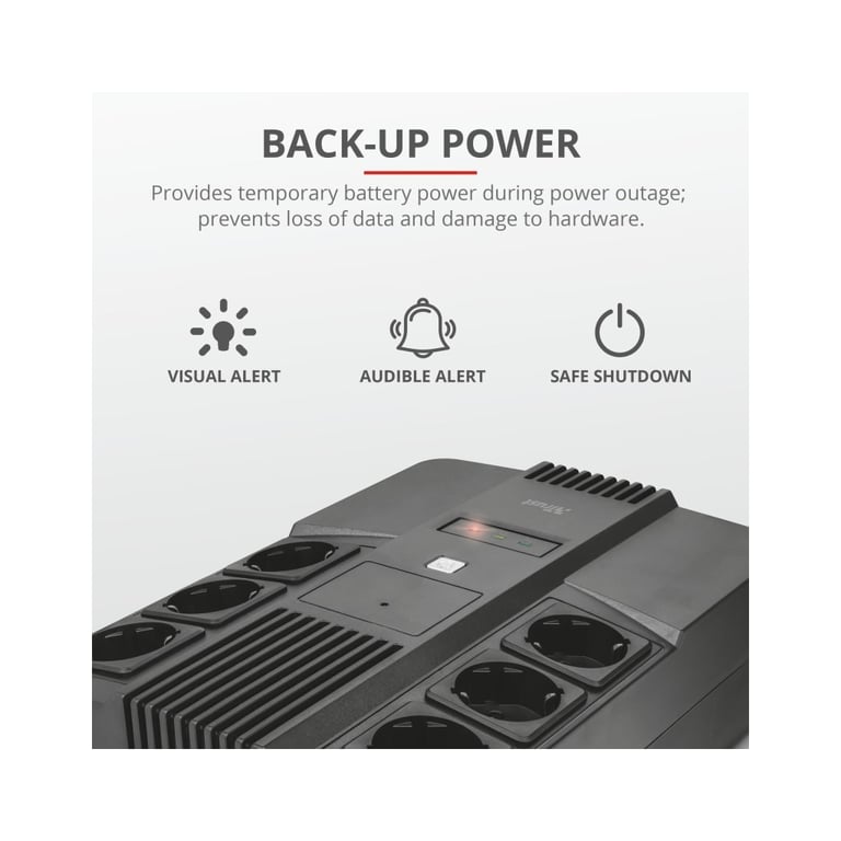 Пристрій безперебійного живлення Trust Maxxon 800VA UPS (23326_TRUST) - фото 10