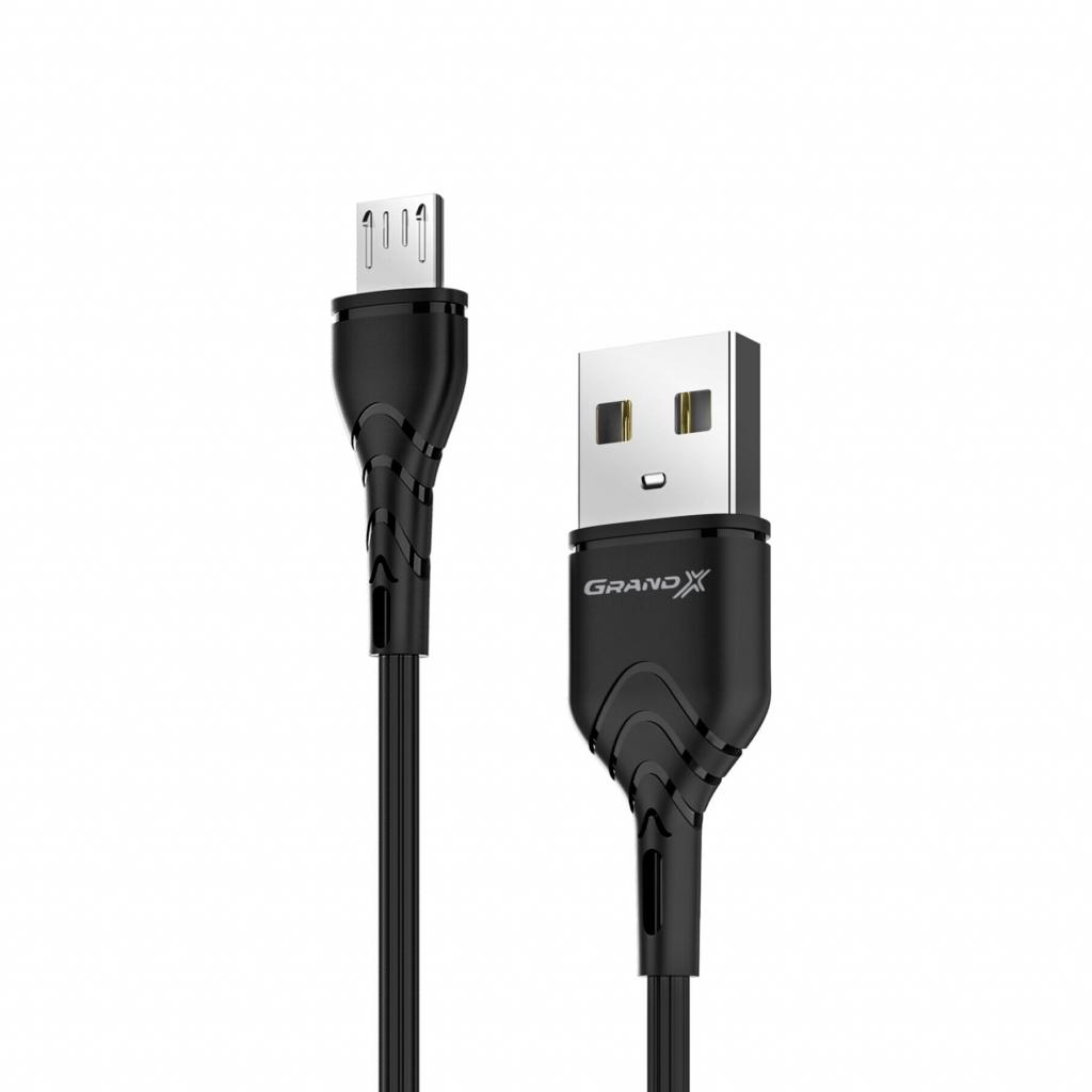 Дата кабель USB 2.0 AM to Micro 5P 1.0m Grand-X (PM-03B) - головне фото