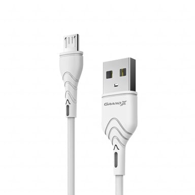 Дата кабель USB 2.0 AM to Micro 5P 1.0m Grand-X (PM-03W) - фото 1