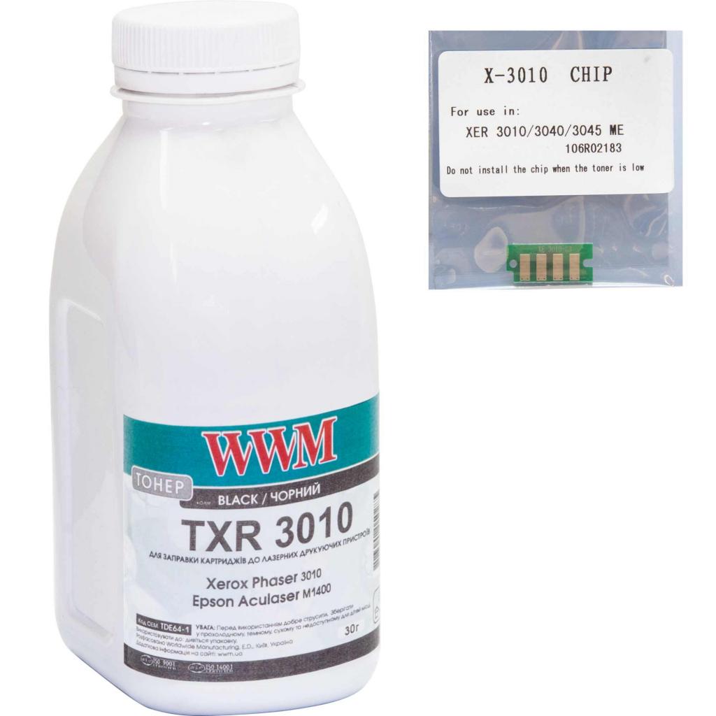 Тонер Xerox Phaser 3010 Black 30г + chip WWM (TCXP3010) - фото 1 Тонер Xerox Phaser 3010 Black 30г + chip WWM (TCXP3010) - фото 1