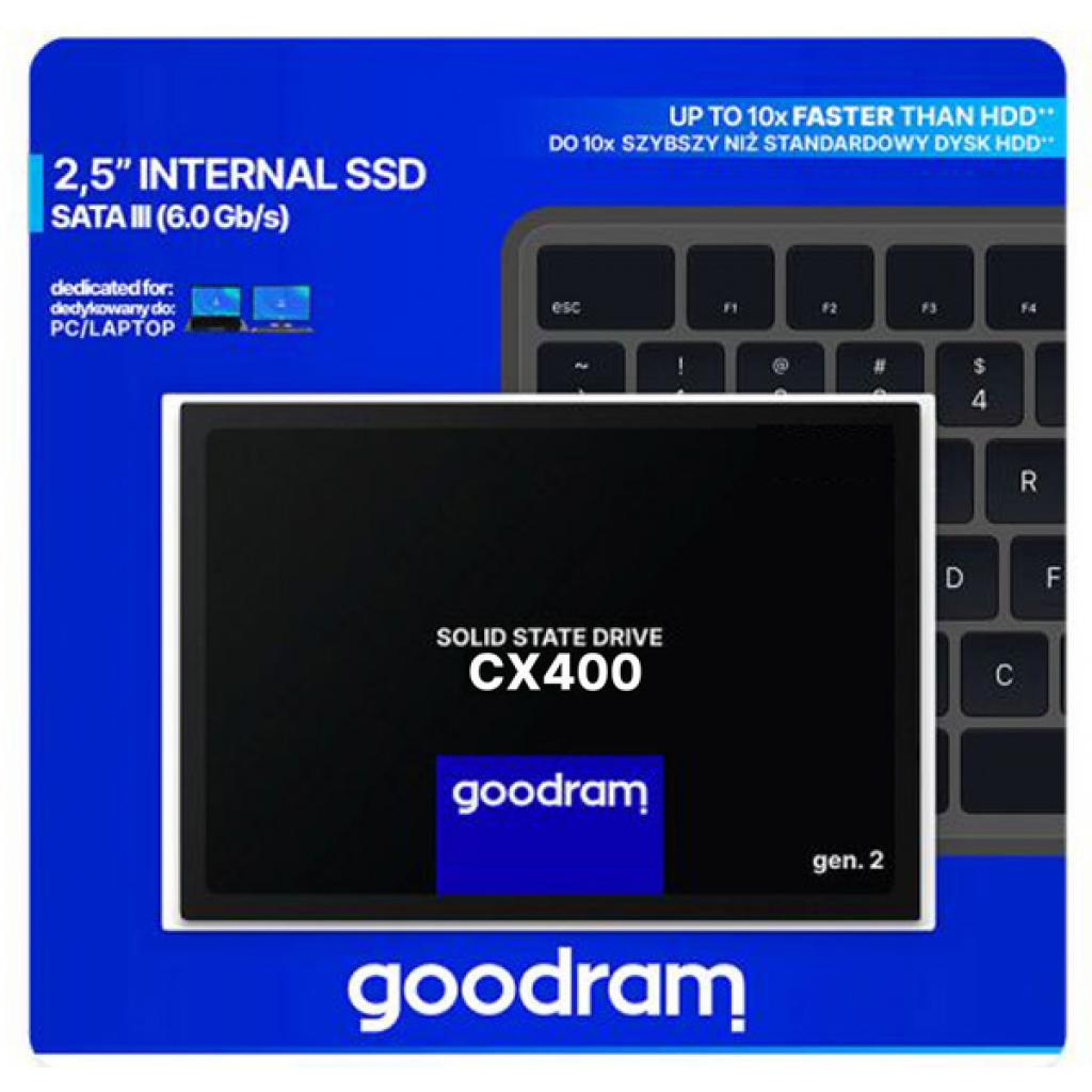 Накопичувач SSD 2.5" 256GB Goodram (SSDPR-CX400-256-G2) - фото 4 Накопичувач SSD 2.5" 256GB Goodram (SSDPR-CX400-256-G2) - фото 4