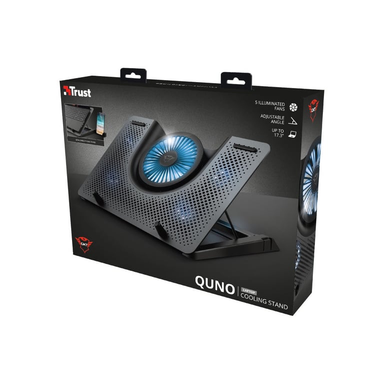 Підставка до ноутбука Trust GXT 1125 Quno (17.3") Blue LED Black (23581_TRUST) - фото 5