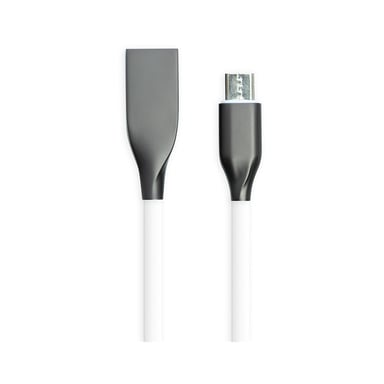Дата кабель USB 2.0 AM to Micro 5P 1.0m white PowerPlant (CA910700) - фото 1