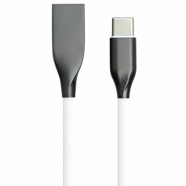 Дата кабель USB 2.0 AM to USB-C 1.0m white PowerPlant (CA910717) - фото 1