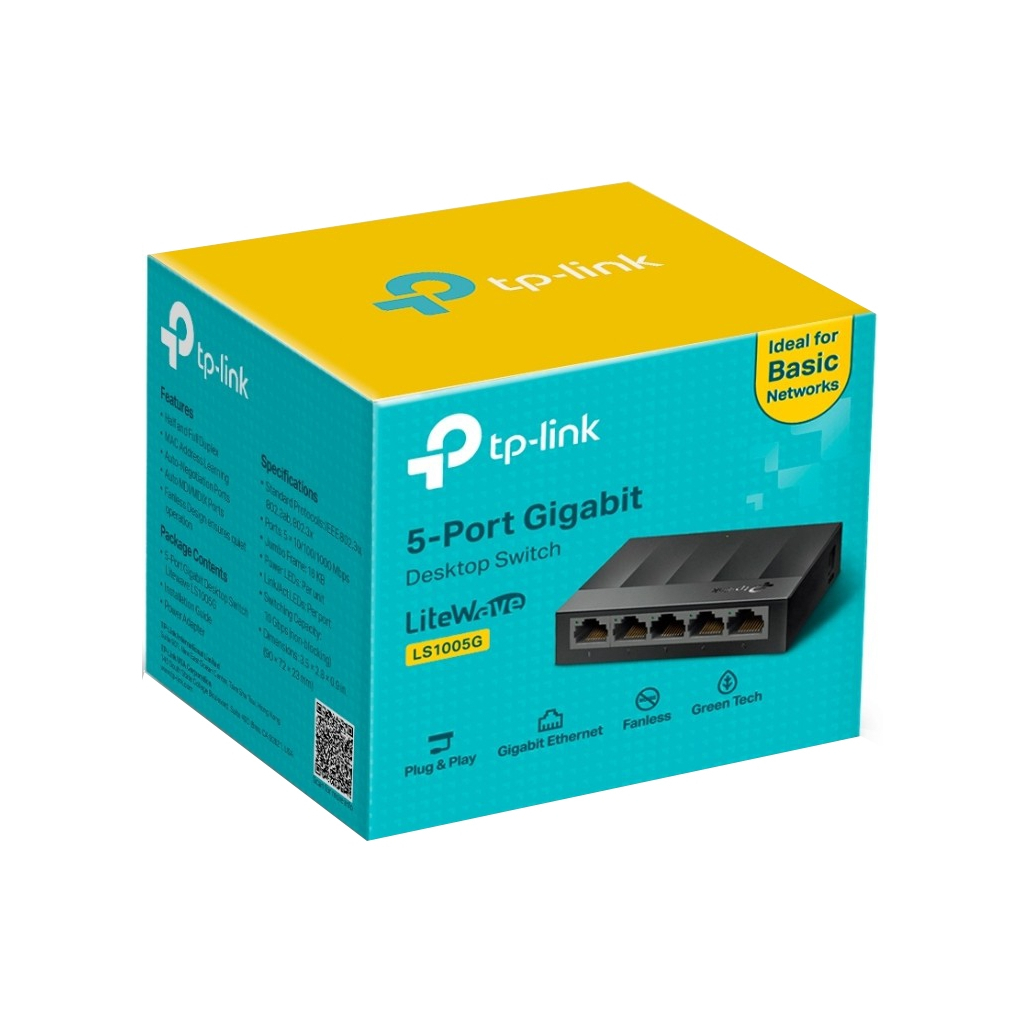Комутатор мережевий TP-Link LS1005G - фото 2 Комутатор мережевий TP-Link LS1005G - фото 2