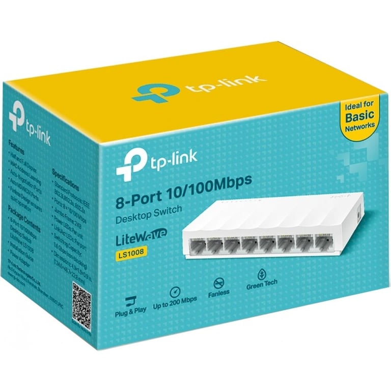 Комутатор мережевий TP-Link LS1008 - фото 3