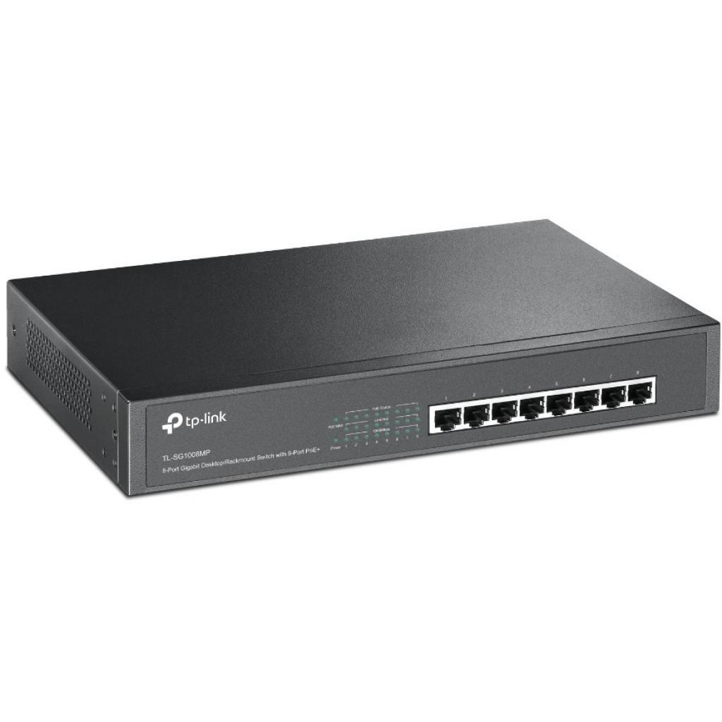 Комутатор мережевий TP-Link TL-SG1008MP - фото 2 Комутатор мережевий TP-Link TL-SG1008MP - фото 2