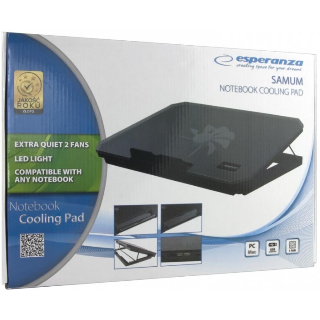 Підставка до ноутбука Esperanza Samum Notebook Cooling Pad all types (EA141) - фото 3 Підставка до ноутбука Esperanza Samum Notebook Cooling Pad all types (EA141) - фото 3