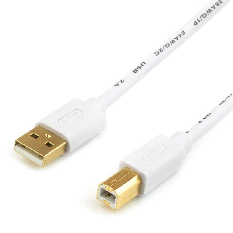Кабель для принтера USB 2.0 AM/BM 0.8m Atcom (14370) - фото 1