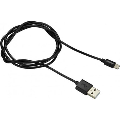 Дата кабель USB 2.0 AM to Lightning 1.0m MFI Black Canyon (CNS-MFICAB01B) - фото 1