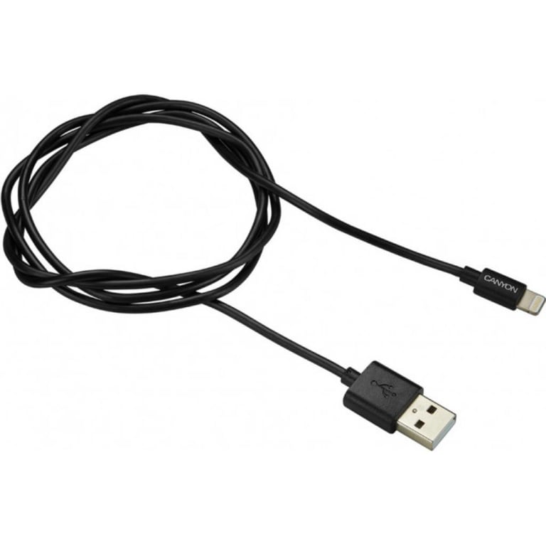 Дата кабель USB 2.0 AM to Lightning 1.0m MFI Black Canyon (CNS-MFICAB01B) - фото 1