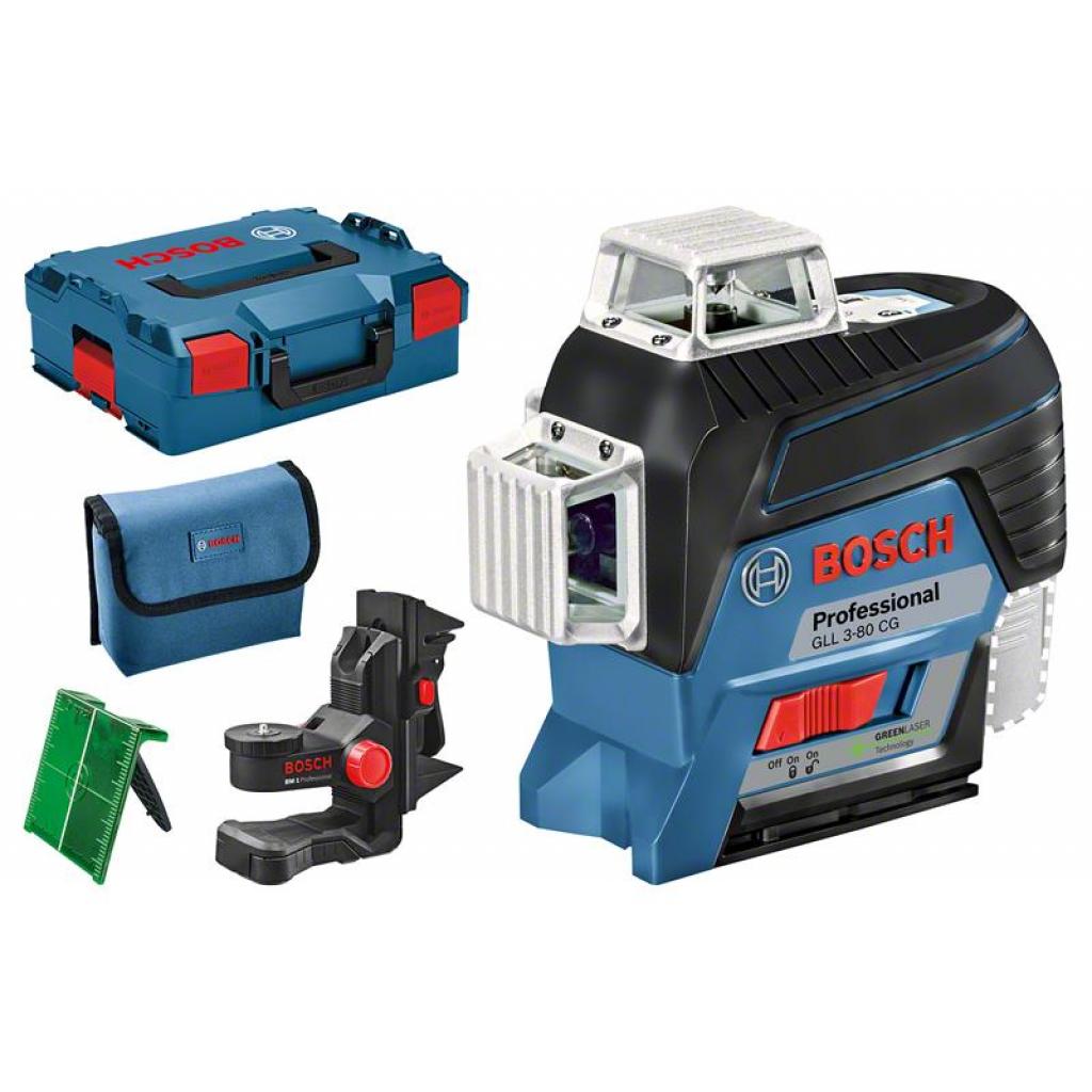Лазерний нівелір Bosch GLL 3-80 CG (12 V)+ BM 1 + L-Boxx (0.601.063.T00) - фото 7 Лазерний нівелір Bosch GLL 3-80 CG (12 V)+ BM 1 + L-Boxx (0.601.063.T00) - фото 7