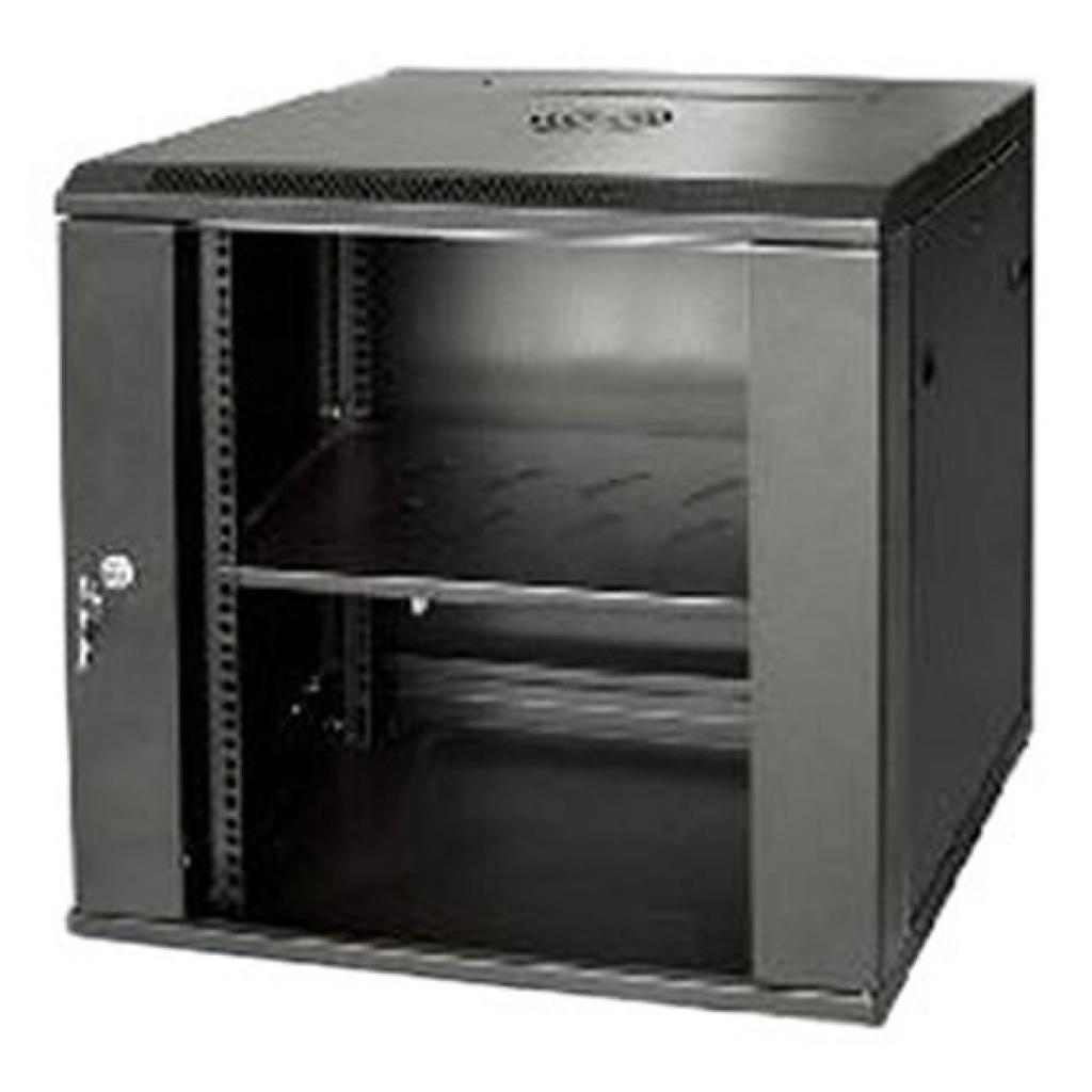 Шафа настінна Kingda 12U 19" 600x450 RAL9004 (KD-007-6412) - фото 1