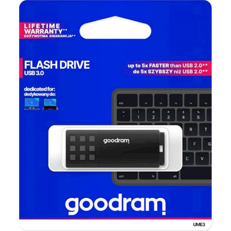 USB флеш накопичувач Goodram 128GB UME3 Black USB 3.0 (UME3-1280K0R11) - фото 3