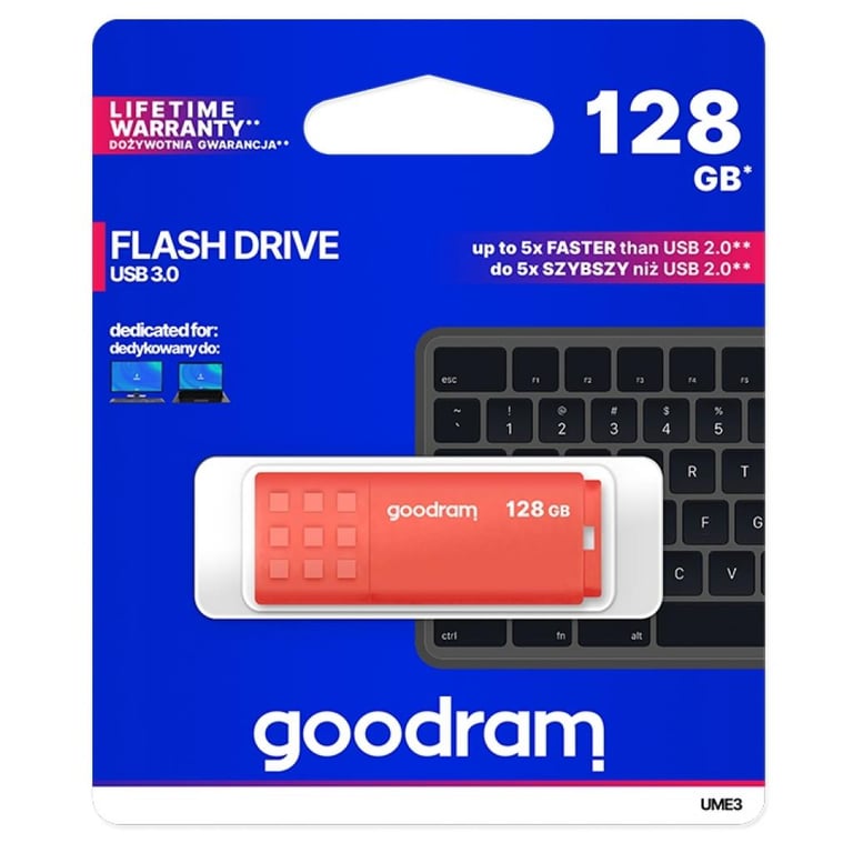 USB флеш накопичувач Goodram 128GB UME3 Orange USB 3.0 (UME3-1280O0R11) - фото 4