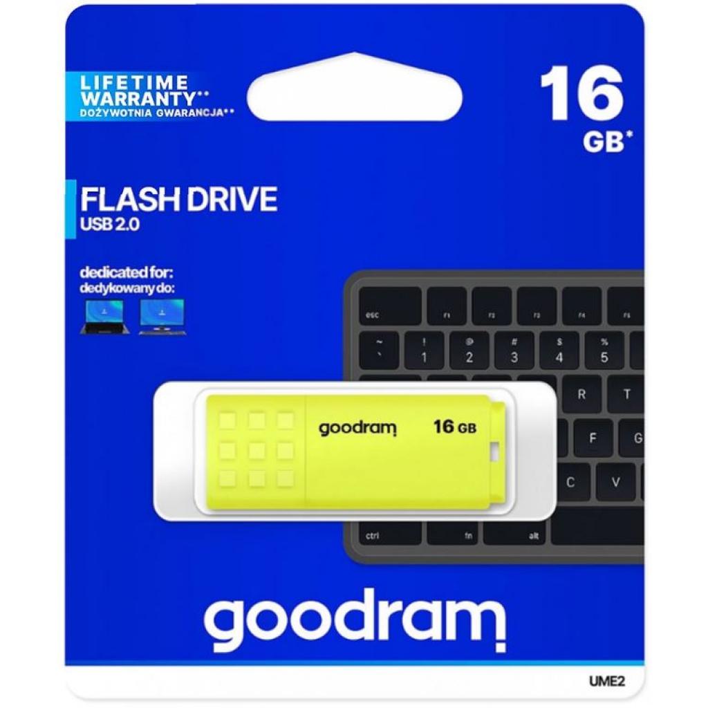 USB флеш накопичувач Goodram 16GB UME2 Yellow USB 2.0 (UME2-0160Y0R11) - фото 3 USB флеш накопичувач Goodram 16GB UME2 Yellow USB 2.0 (UME2-0160Y0R11) - фото 3