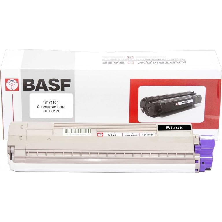 Тонер-картридж BASF OKI C822/823/833dn Black 46471104 (KT-46471104) - фото 1