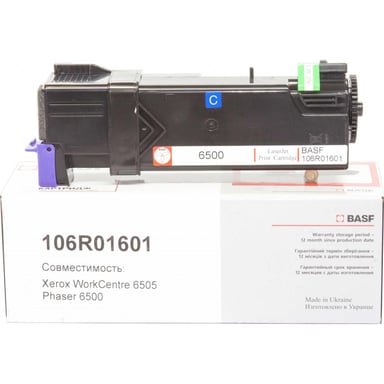 Тонер-картридж BASF Xerox Ph 6500/WC6505 Cyan 106R01601 (KT-106R01601) - фото 1