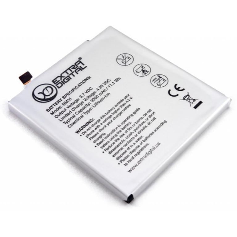 Акумуляторна батарея Extradigital Xiaomi Mi3 (BM31) 3000 mAh (BMX6444) - фото 3