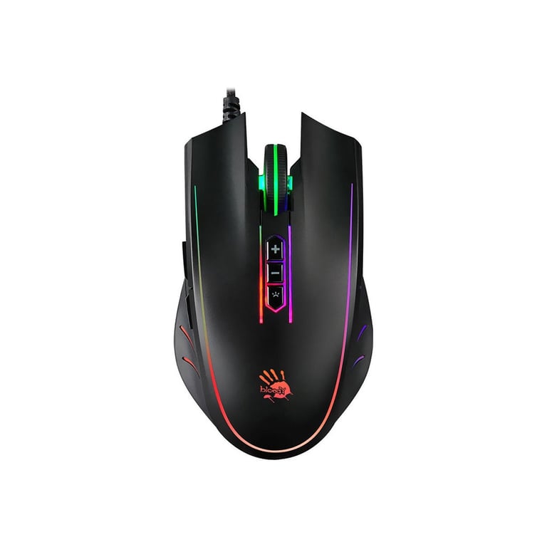 Мишка A4Tech Bloody Q81 Neon XGlide Curve Black - фото 2