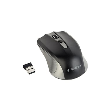 Мишка Gembird MUSW-4B-04-GB Black+Grey (MUSW-4B-04-GB) - фото 1