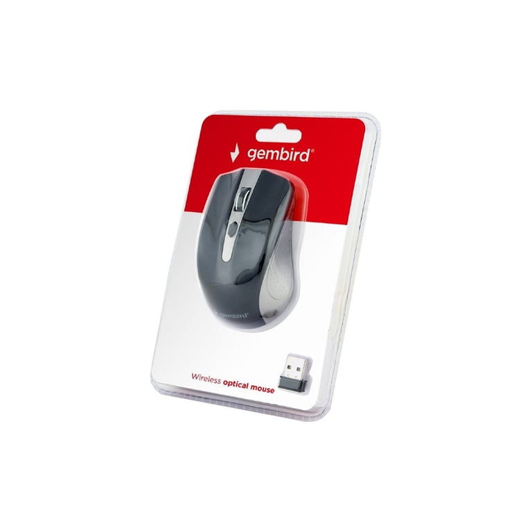 Мишка Gembird MUSW-4B-04-GB Black+Grey (MUSW-4B-04-GB) - фото 3
