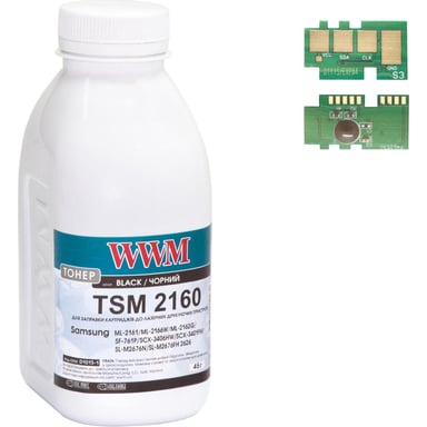 Тонер Samsung SL-M2020/2070/D111S, 45г +chip2K Black WWM (TCD111) - фото 1