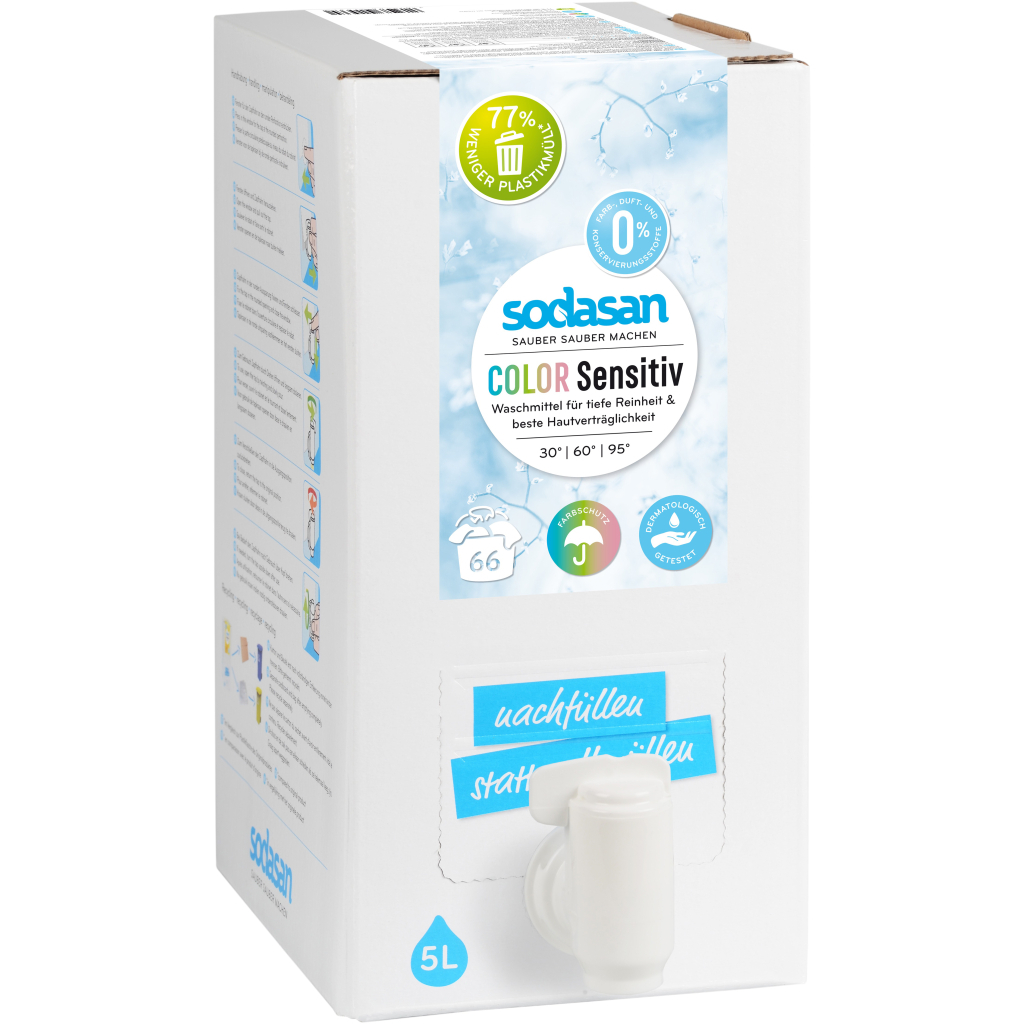 Гель для прання Sodasan Color Sensitiv 5 л (4019886015370) - фото 1 Гель для прання Sodasan Color Sensitiv 5 л (4019886015370) - фото 1