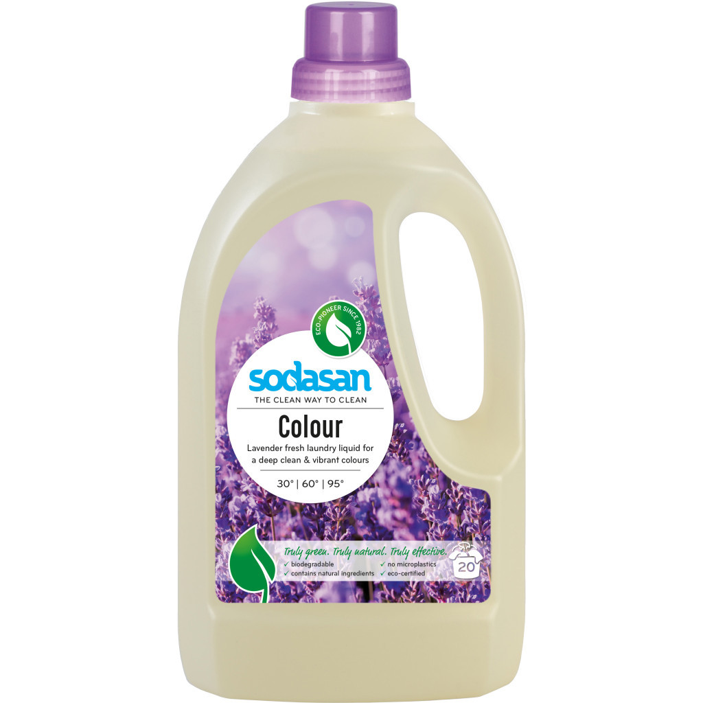 Гель для прання Sodasan Color Lavender 1.5 л (4019886015097) - фото 1 Гель для прання Sodasan Color Lavender 1.5 л (4019886015097) - фото 1