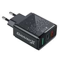 Зарядний пристрій Grand-X Fast Сharge 6-в-1 PD 3.0, QС3.0, AFC,SCP,FCP,VOOC 1USB+1Type (CH-880) - фото 1