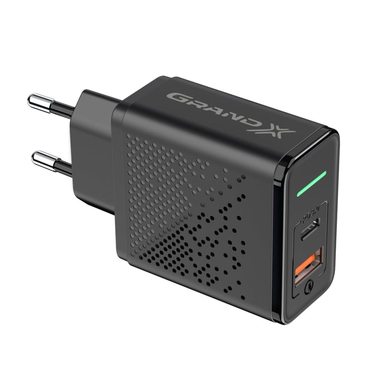 Зарядний пристрій Grand-X Fast Сharge 6-в-1 PD 3.0, QС3.0, AFC,SCP,FCP,VOOC 1USB+1Type (CH-880) - фото 2