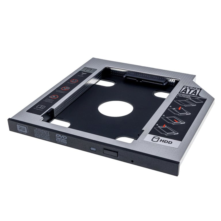 Фрейм-перехідник Grand-X HDD 2,5'' SATA2/SATA3 Slim 9,5mm (HDC-24С) - фото 1