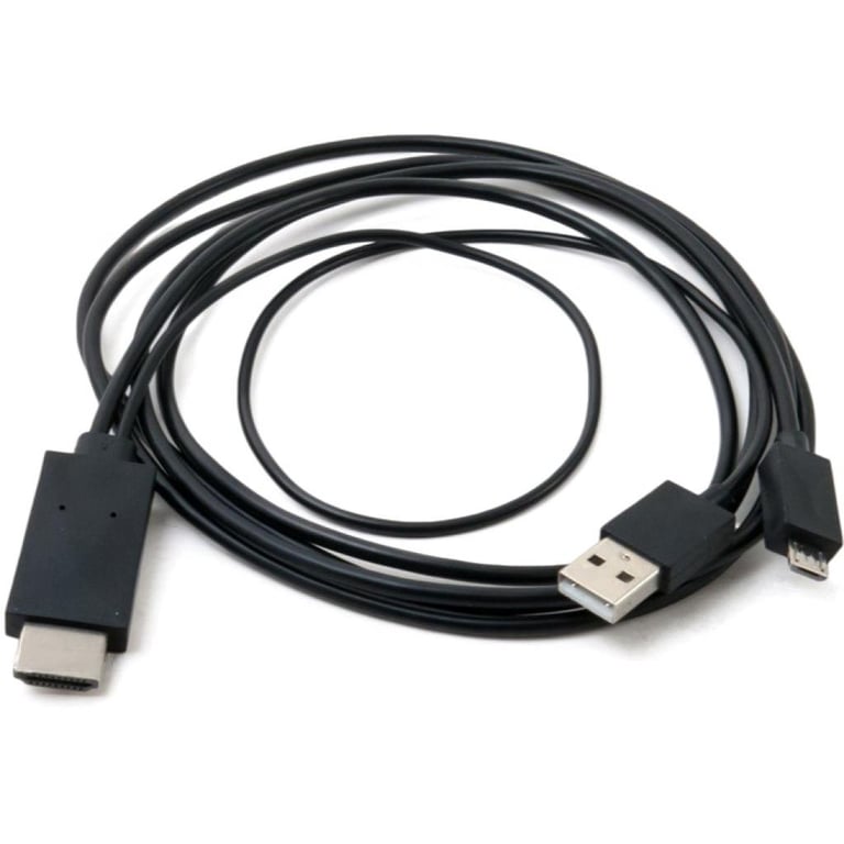 Перехідник MHL, microUSB (5pin) M, USB M-HDMI AM (1.8m) Extradigital (KBV1683) - фото 1