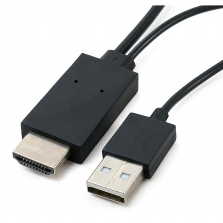 Перехідник MHL, microUSB (5pin) M, USB M-HDMI AM (1.8m) Extradigital (KBV1683) - фото 2