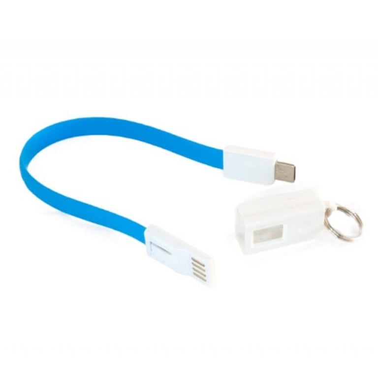 Дата кабель USB 2.0 AM to USB-C 0.18m blue Extradigital (KBU1787) - фото 2
