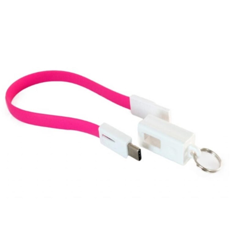 Дата кабель USB 2.0 AM to USB-C 0.18m pink Extradigital (KBU1788) - фото 2
