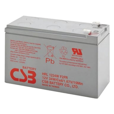 Батарея до ДБЖ CSB 12В 9Ач (HRL1234WF2FR) (HRL1234WF2FR) - фото 1