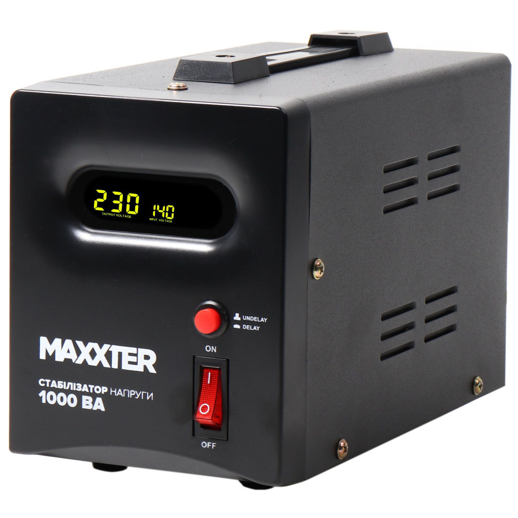 Стабілізатор Maxxter MX-AVR-S1000-01 - фото 1