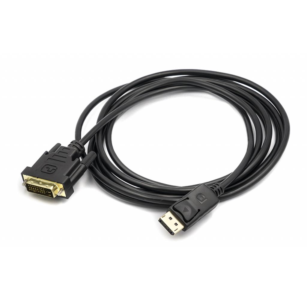 Кабель мультимедійний DisplayPort M to DVI M 3.0m PowerPlant (CA911165) Кабель мультимедійний DisplayPort M to DVI M 3.0m PowerPlant (CA911165)
